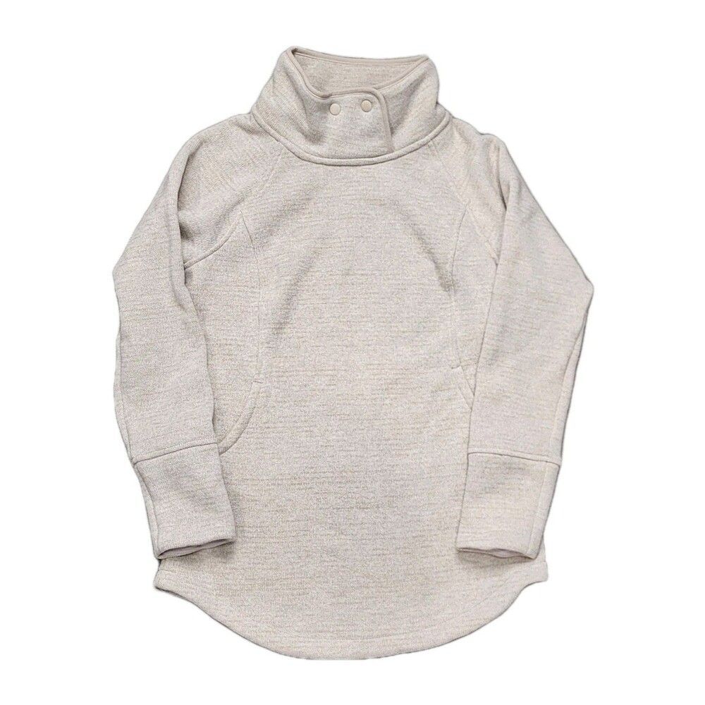 PrAna Tri Thermal Threads Tunic Sweater Womens High Neck Fleece Sizes Small